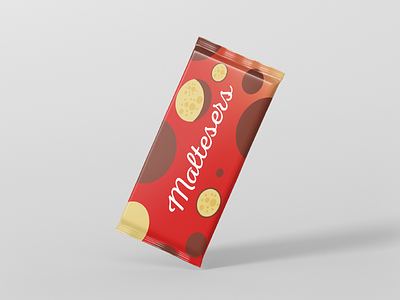 Maltesers package redesigned | Weekly Warm-ups #3 art artwork branding candy candybar chocolate clean color creative design dribbbleweeklywarmup icon identity illustration logo packaging product typogaphy vector