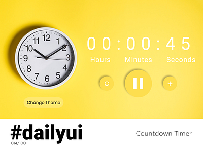 Countdown Timer - Daily UI #014 014 adobe xd app challenge countdown daily daily ui dailyui dailyuichallenge design illustration interface mobile timer ui ui design web