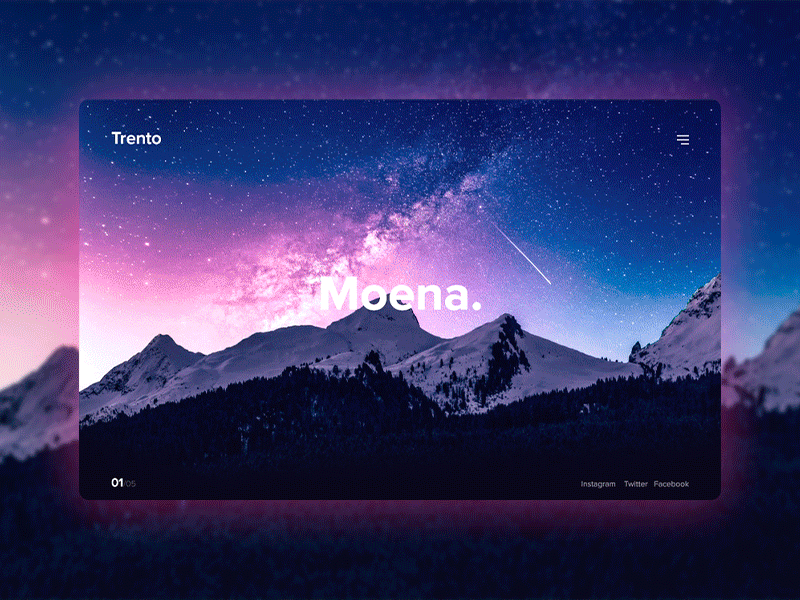 Moena tourism web page adobe photoshop adobe xd adventure animation art black color design landing travel ui web website