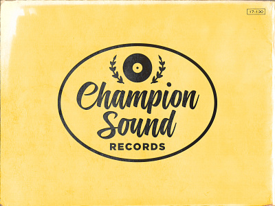 Champion Sound Records Logo design icon logo vector