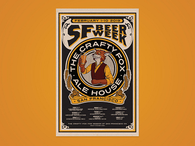 The Crafty Fox Ale House Commemorative Poster