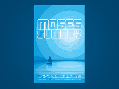 Moses Sumney Poster – The New Parish design gig poster graphic design illustration poster design vector