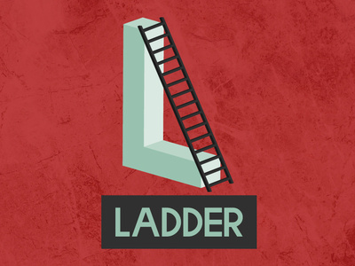 Ladder Logo vector colors lettering ladder realestate 3dlogo 3d letterlogo company illustration colorful logo graphicdesign brand identity branding logo design logo