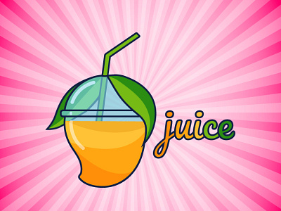 Juice Logo brand identity branding colorful logo colors company drinks food graphicdesign illustration juice logo logodesign vector