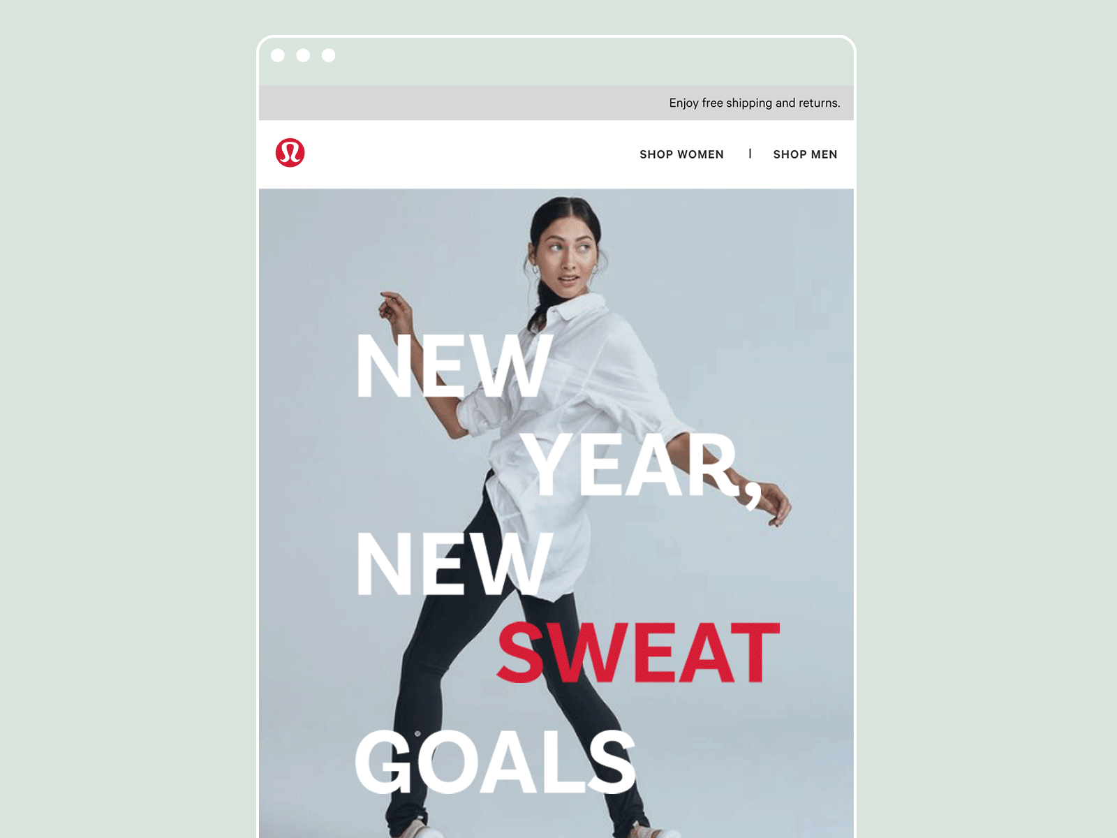 Lululemon Year-in-Review Campaign 2019 apparel email email design email marketing email template fitness gif motion new year type typography