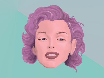 Marilyn design icon illustration