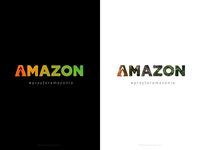 AMAZON | #prayforamazonia amazon creative design earth fire logo logotype negativespace prayforamazonia typeface typography vector