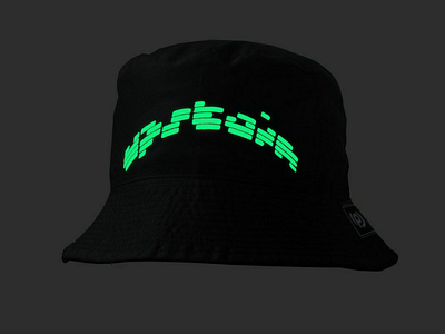Upstain Wear Glow In The Dark Design Buckethat apparel buckethat cap design fashion glow glow in the dark streetwear
