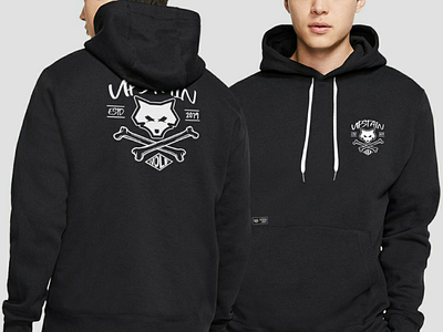 UPSTAIN WEAR BLACK HOODIE WOLF EDITION GLOW IN THE DARK DESIGN apparel clothing design fashion hoodie jacket streetwear tshirt wear wolf