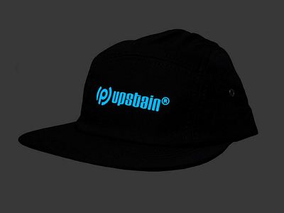 Topi 5 Panel Glow In The Dark Upstain Wear Brand cap design fashion glow in the dark logo topi