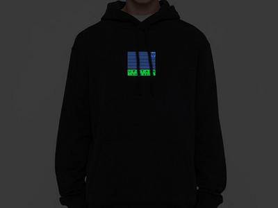 Hoodie Design Glow In The Dark Two Color Upstain Wear Brand