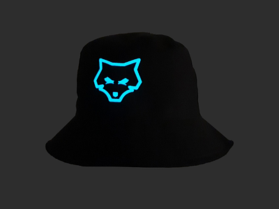 Upstain Wear Black Buckethat Glow In The Dark Wolf Edition brand brands buckethat cap fashion streetwear upstain upstain wear