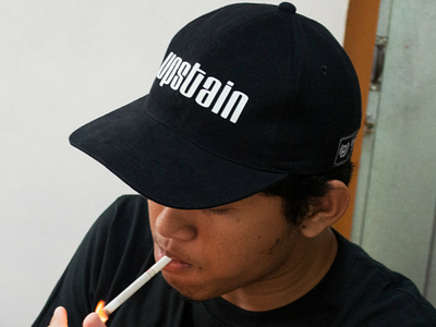 Upstain Wear Original Brand Black Cap Glow Blue In The Dark