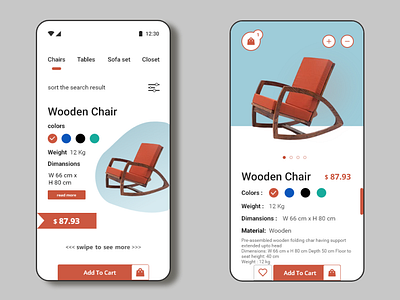 furniture app concept