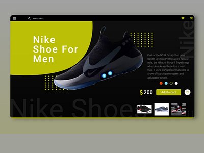 Shoes Website Landing Page