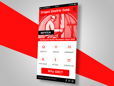 Mobile UI (Home Page)