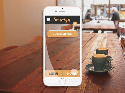 Soumya - Home Screen app cards dailyui jothish material design mobile sketch ui ui design uiux ux visual design