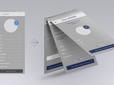 RealFyltr 2 app cards jothish material design mobile ui ui design uiux user interface ux visual design