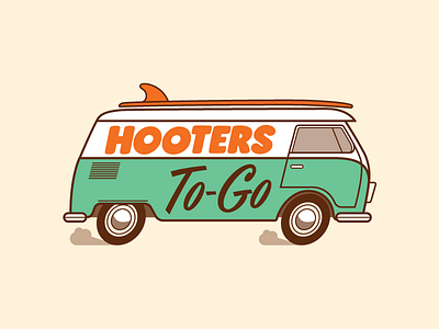 Wing Van hooters illustration van vector