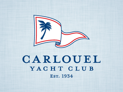 Carlouel Yacht Club burgee clearwater flag florida logo rebranding sailing yacht club