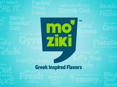 Mo' ZIki branding florida largo logo restaurant tampa bay