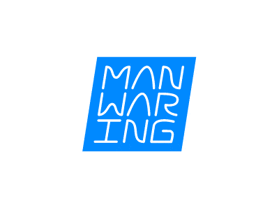 MNWRNG branding custom type epilepsy fuck you blue logo logotype