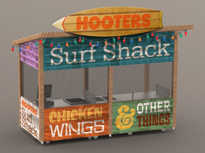 Hooters Surf Shack beach beach shack chicken chicken wings florida greasy food hooters surf tiki type type wings