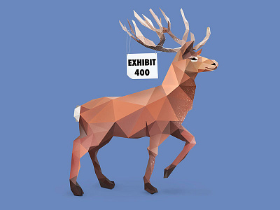 Exhibit 400. animal animals cute animals deer low poly low poly art low polygon photoshop photoshop cc vector art
