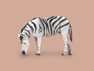 Zebra. animals cute animals dribbble inspire low poly low polygon vector art zebra zebras