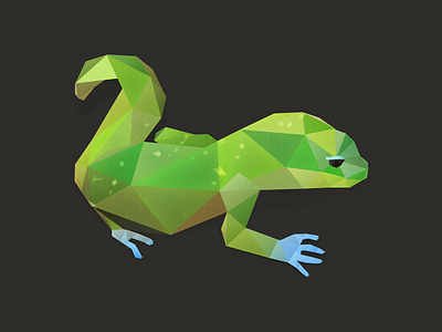 Gecko. animals cute animals dribbble gecko illustration inspire love low poly low polygon photoshop vector vector art
