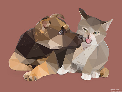 Low Poly German Shepard