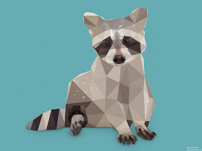 Low Poly Racoon.