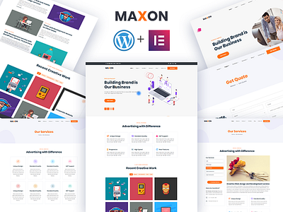 Maxon – Free Creative agency WordPress Theme