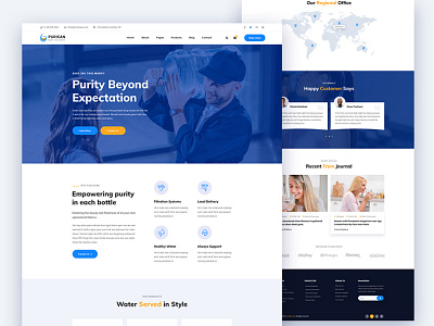 Purican – Drinking Mineral Water Delivery HTML5 Template agency corporate design creative delivery design download html html template minerel minerel purican ui water water supply