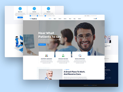 Healica – Health and Medical HTML Template agency clinics creative doctors download health healthcare hospital html template medical