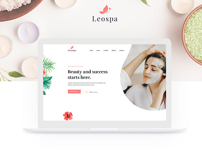 Leospa -Spa Onepage PSD Template (Freebie)