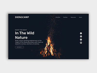 Dieng Camp Website Design