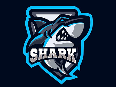Shark Mascot Logo Design by Shadman Sakib on Dribbble