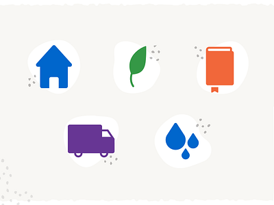 Blobby Earthy Icons