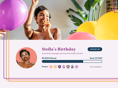 Birthday Fundraising Campaign Page