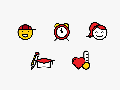 Student Fundraising Icons