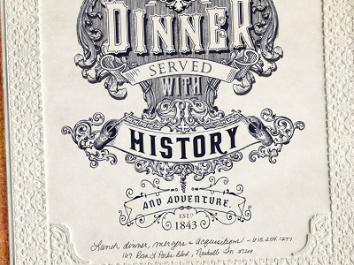Lunch & dinner served with history & adventure. (The Standard) print
