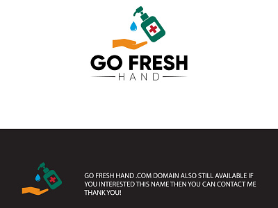 Go Fresh Hand Logo Design brand logo business logo creative logo fresh hand graphic design lifestyle brand logo logo design minimalist printing design simple vector