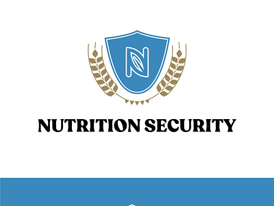 Nutrition Security Logo Design brand logo business logo creative logo graphic design leaf logo design minimalist printing design professional logo security website logo