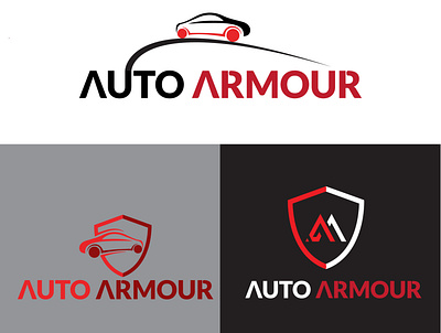 AUTO ARMOUR Logo Design armour business logo creative logo graphic design logo design minimalist printing design professional logo ui vector website logo