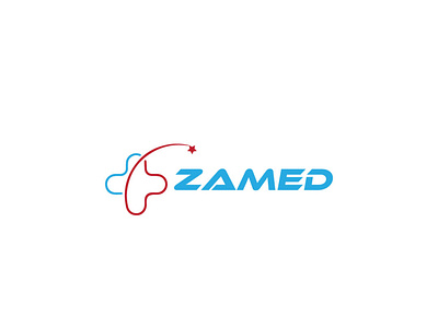 Medical Zamed Logo Design brand logo branding business logo clinic graphic design logo design medical logo minimalist printing design professional logo website logo