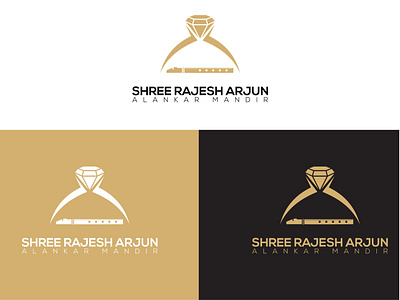 jewelry logo design with diamond and flute