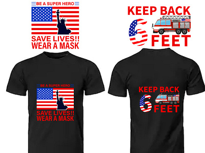 T-shirt Design USA Flag