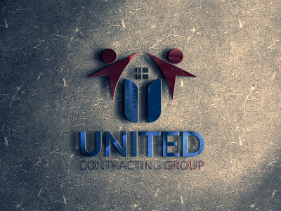 Unique U Contracting Group Logo Design business company free download group letter u logo design logotype minimal realestate logo realistic