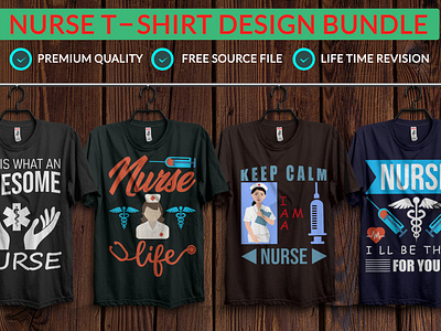 Nurse T shirt Design Bundle